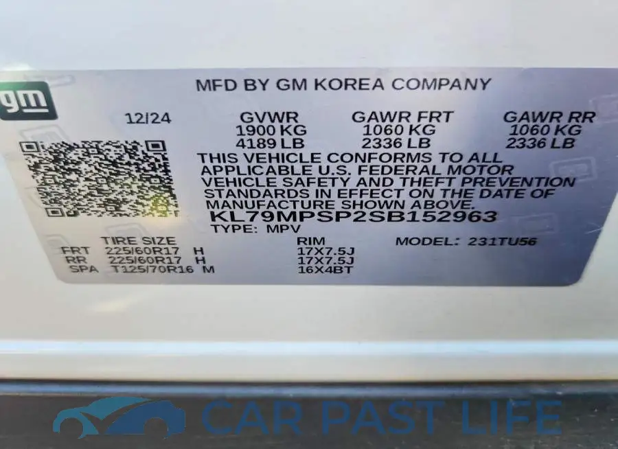 KL79MPSP2SB152963# 13