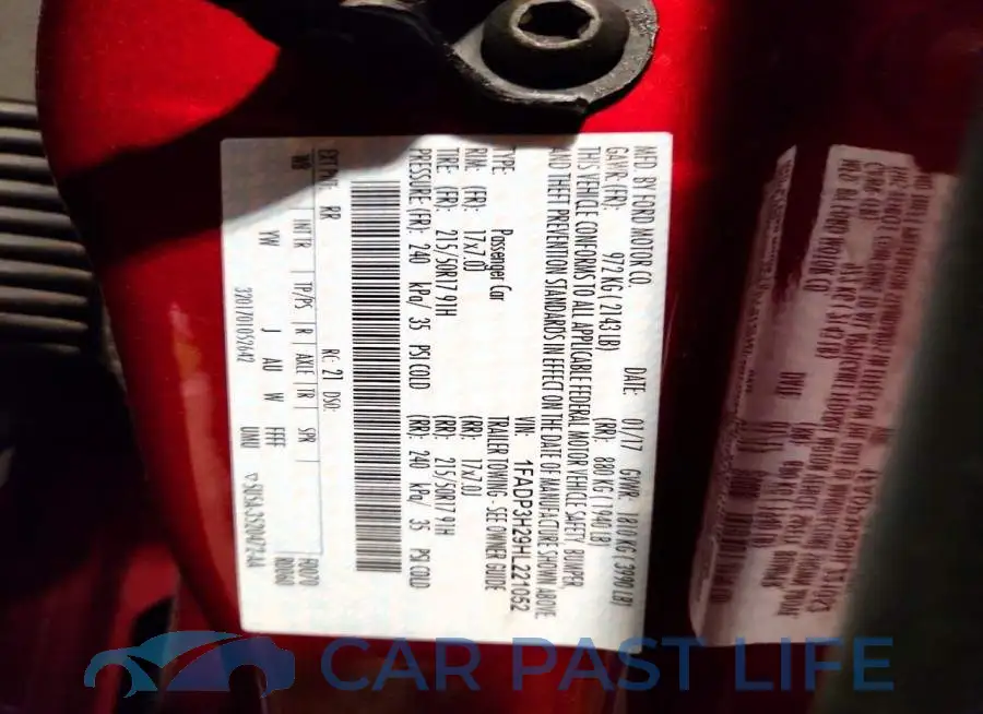 1FADP3H29HL221052# 12
