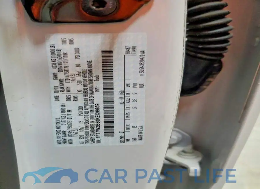 1FT7W2B60KEC99859# 12