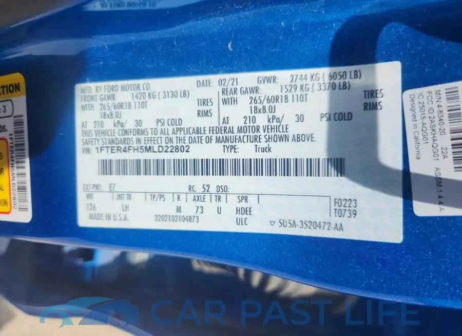 1FTER4FH5MLD22802# 12