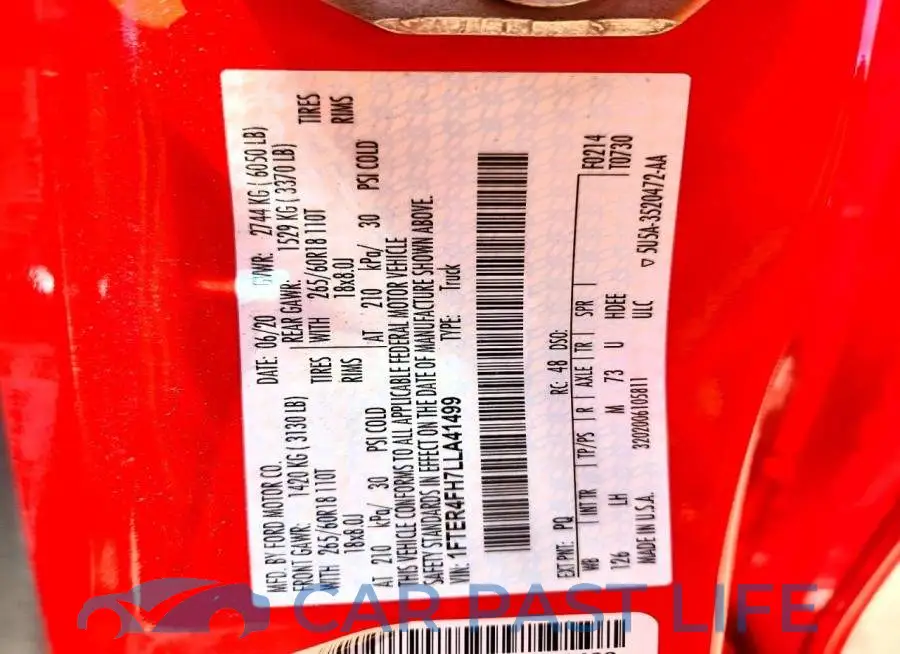 1FTER4FH7LLA41499# 12