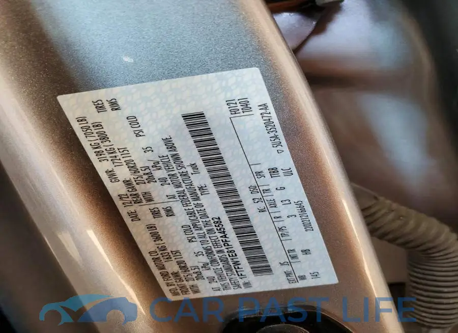 1FTFW1E81PFA45582# 13