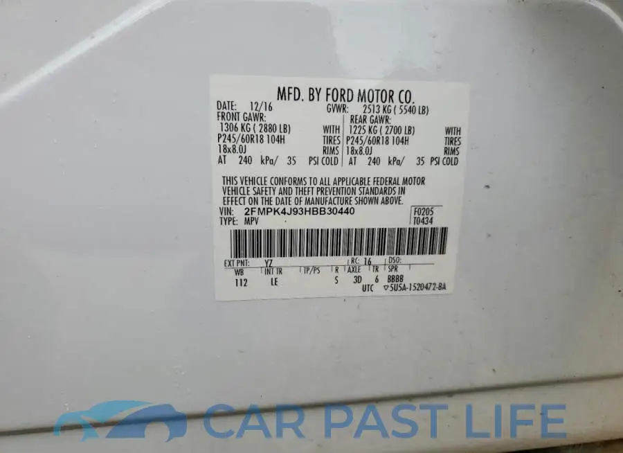 2FMPK4J93HBB30440# 13