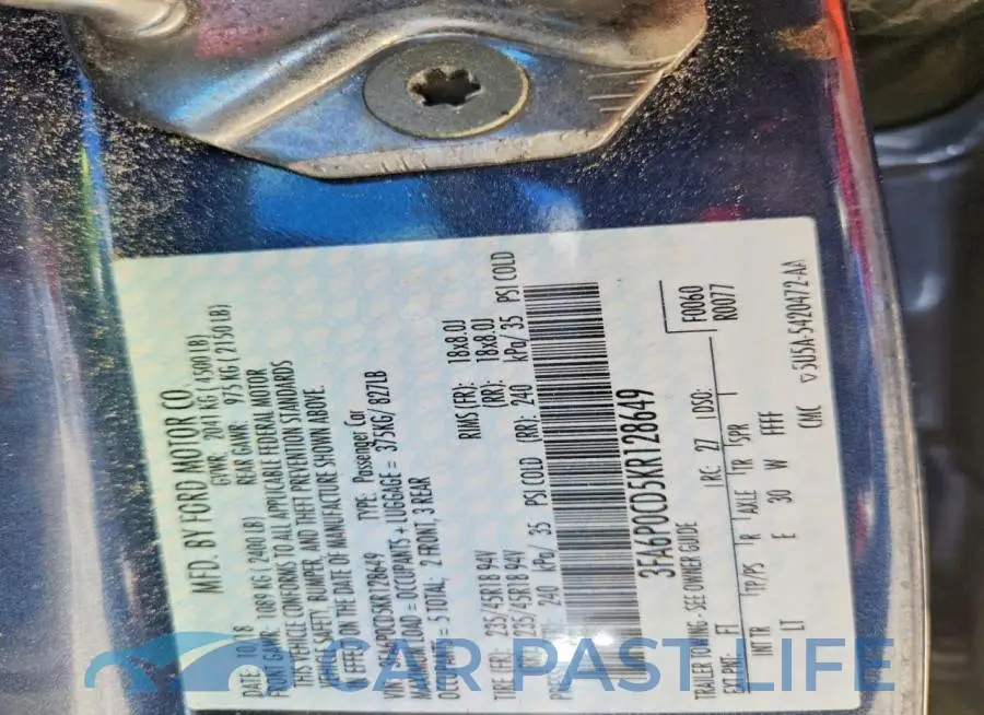 3FA6P0CD5KR128649# 12
