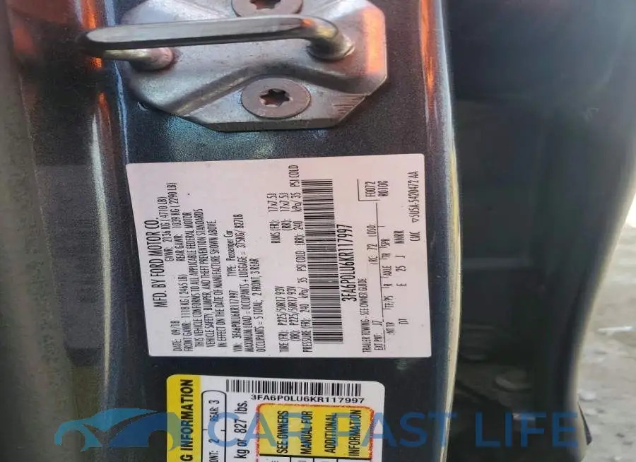 3FA6P0LU6KR117997# 12