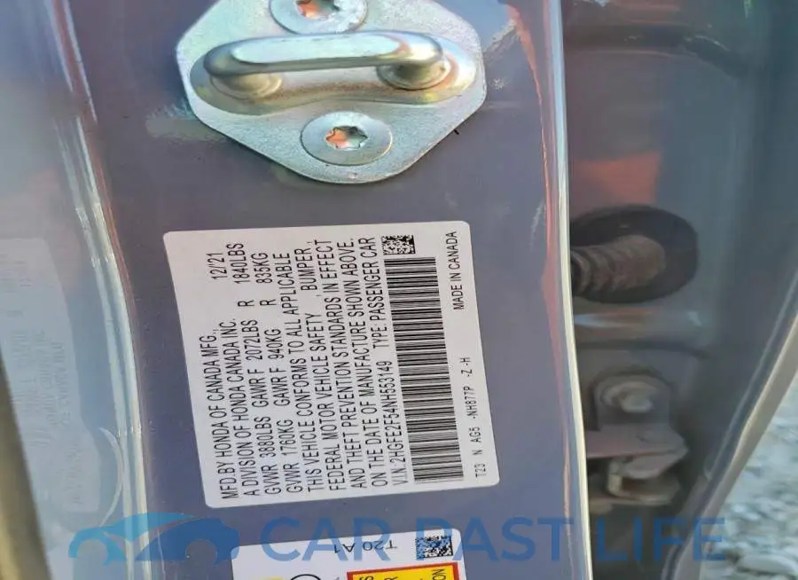 2HGFE2F54NH553149# 12