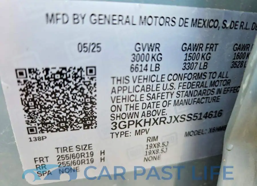 3GPKHXRJXSS514616# 14