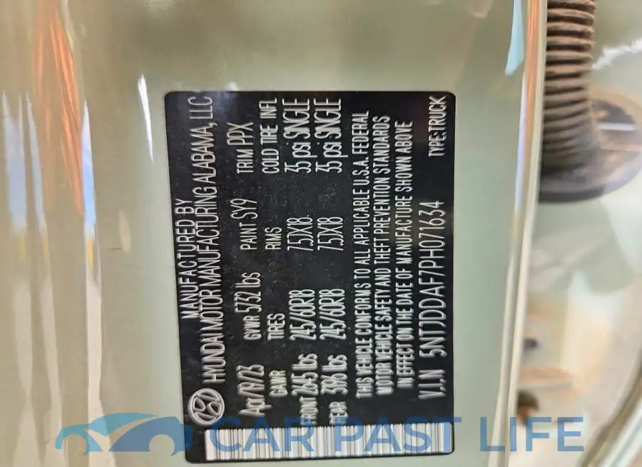 5NTJDDAF7PH071634# 12