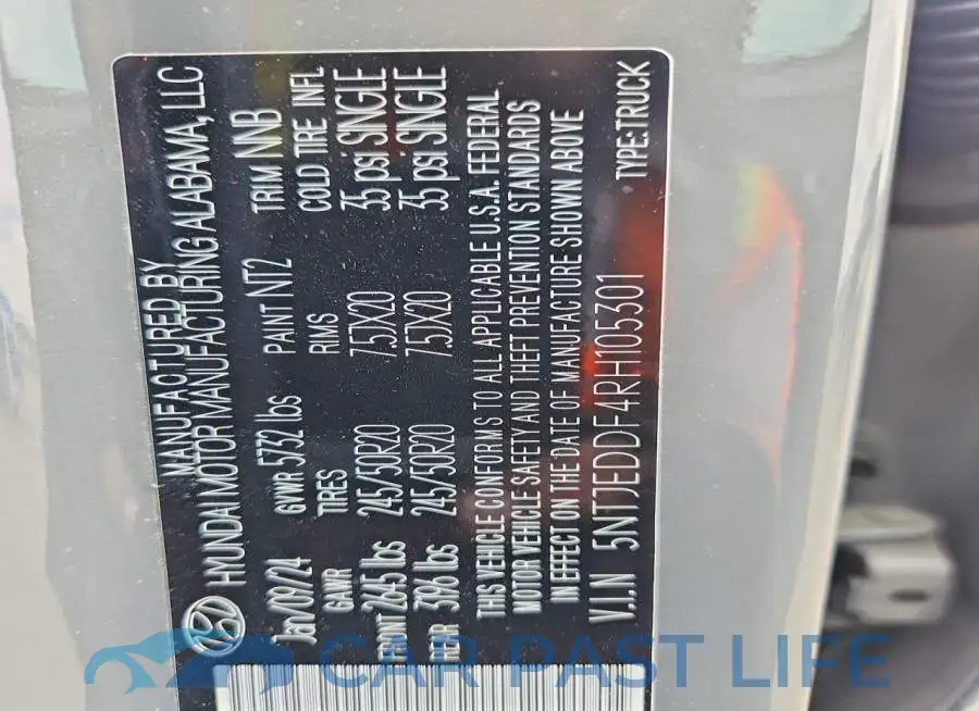5NTJEDDF4RH105301# 13