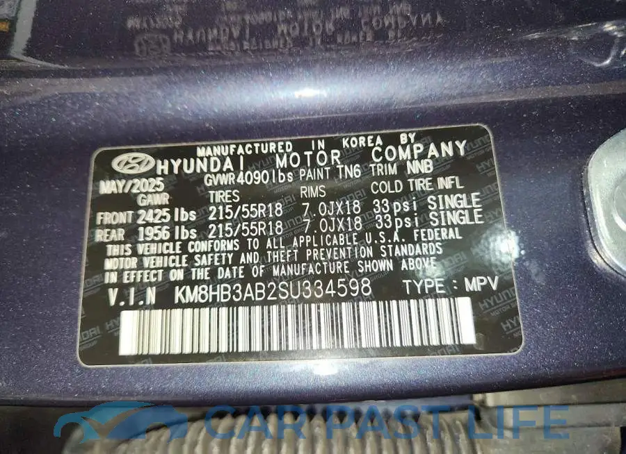 KM8HB3AB2SU334598# 13