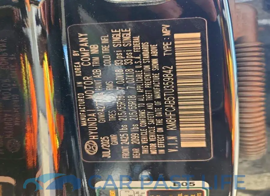 KM8HFCAB5TU359842# 14