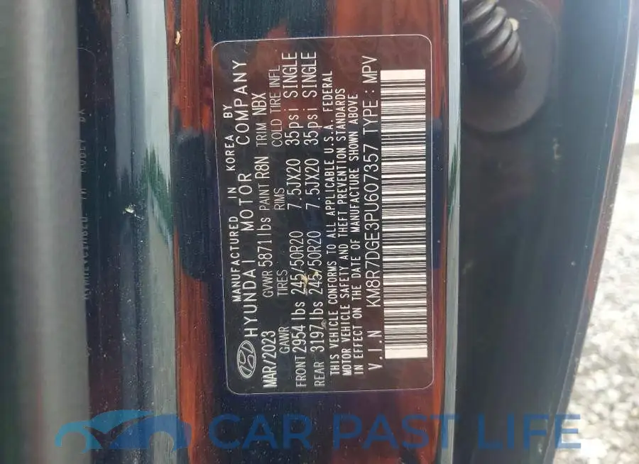 KM8R7DGE3PU607357# 14