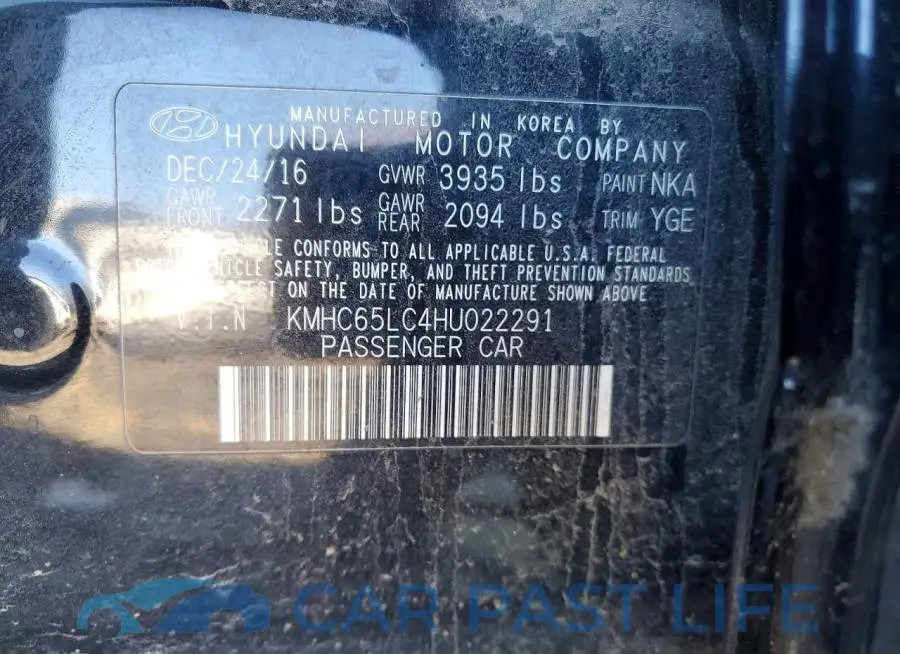 KMHC65LC4HU022291# 12