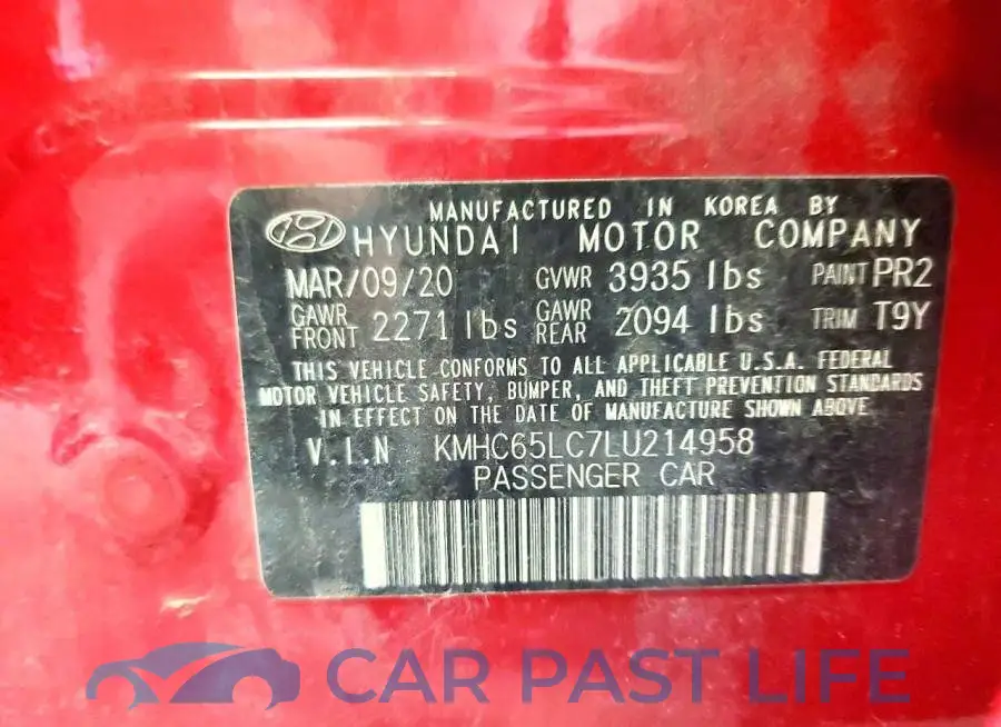 KMHC65LC7LU214958# 13