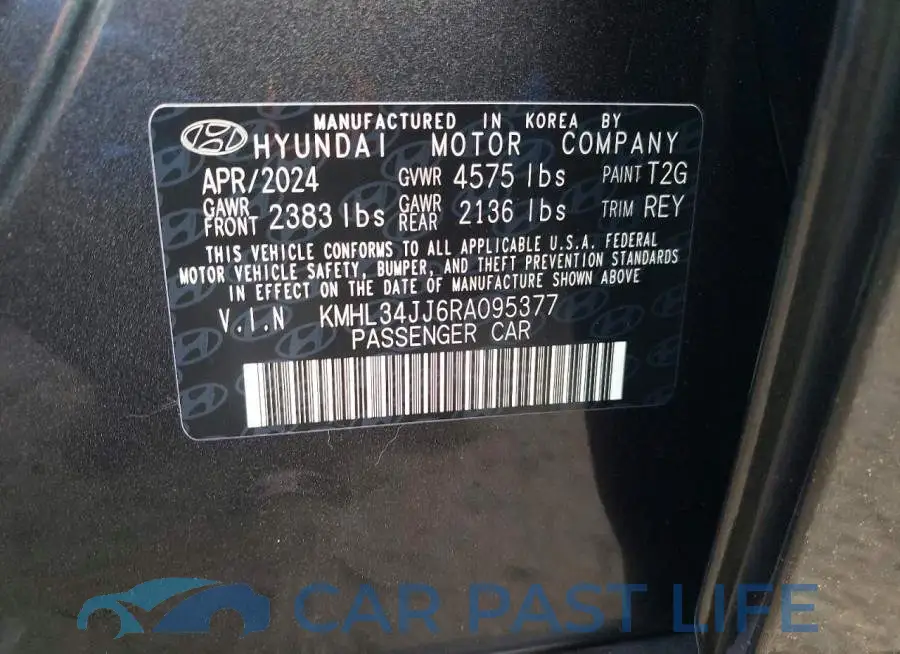 KMHL34JJ6RA095377# 13