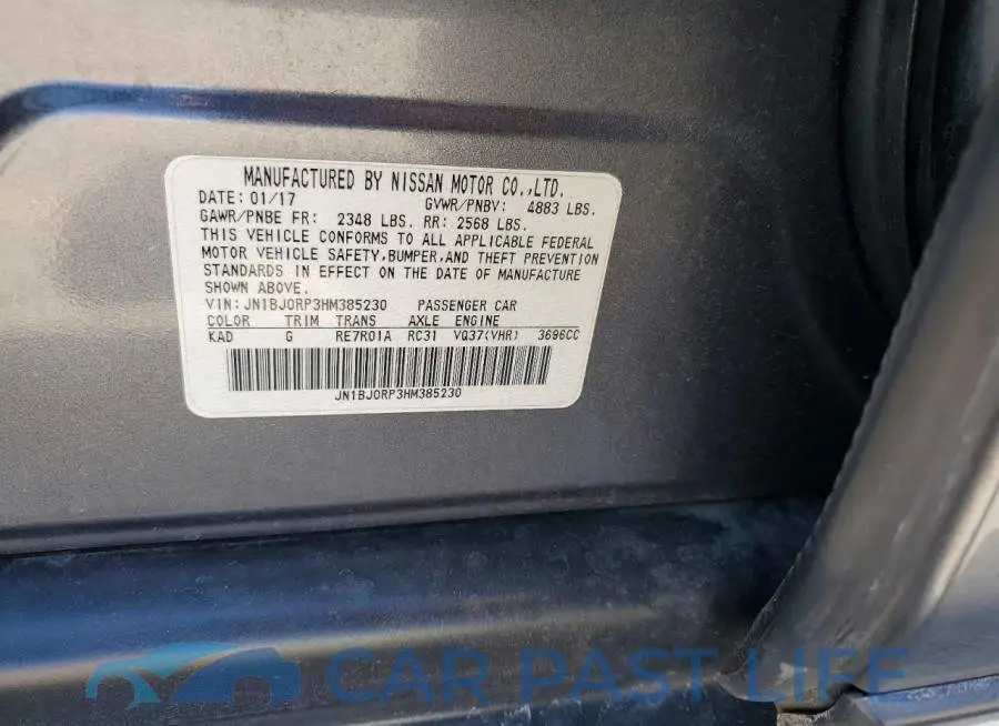 JN1BJ0RP3HM385230# 12