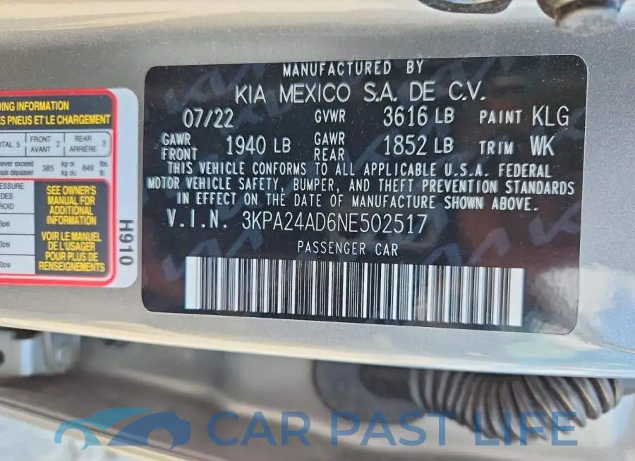 3KPA24AD6NE502517# 12