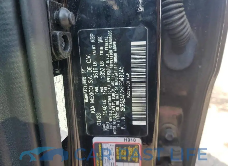 3KPA24AD6PE549145# 12