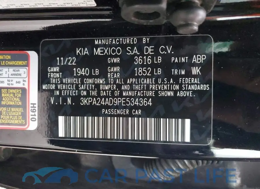 3KPA24AD9PE534364# 12