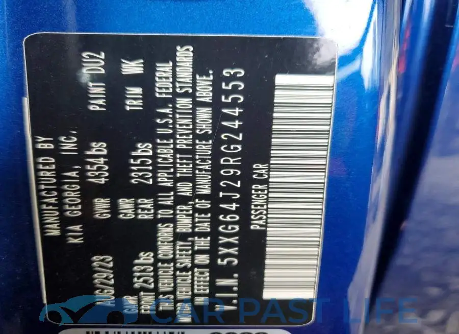 5XXG64J29RG244553# 12