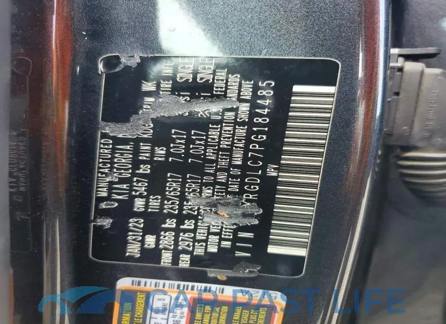 5XYRGDLC7PG184485# 13