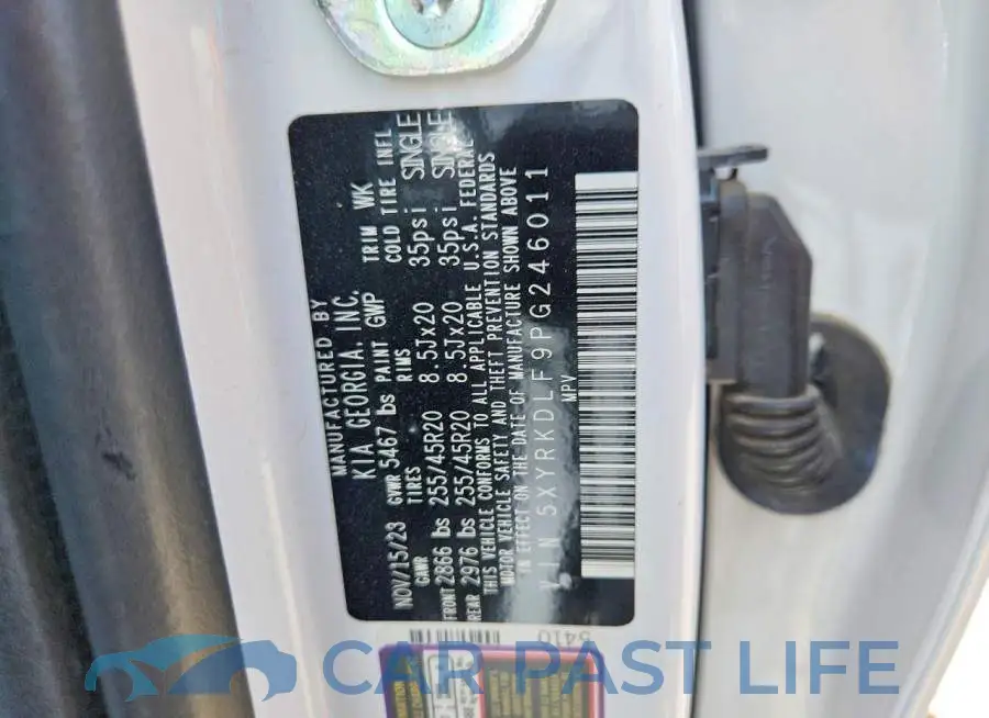 5XYRKDLF9PG246011# 14
