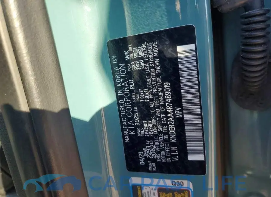 KNDER2AA4R7489019# 13