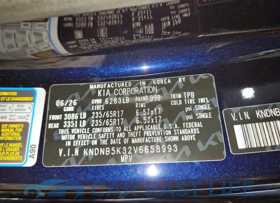 KNDNB5K32V6658993# 13