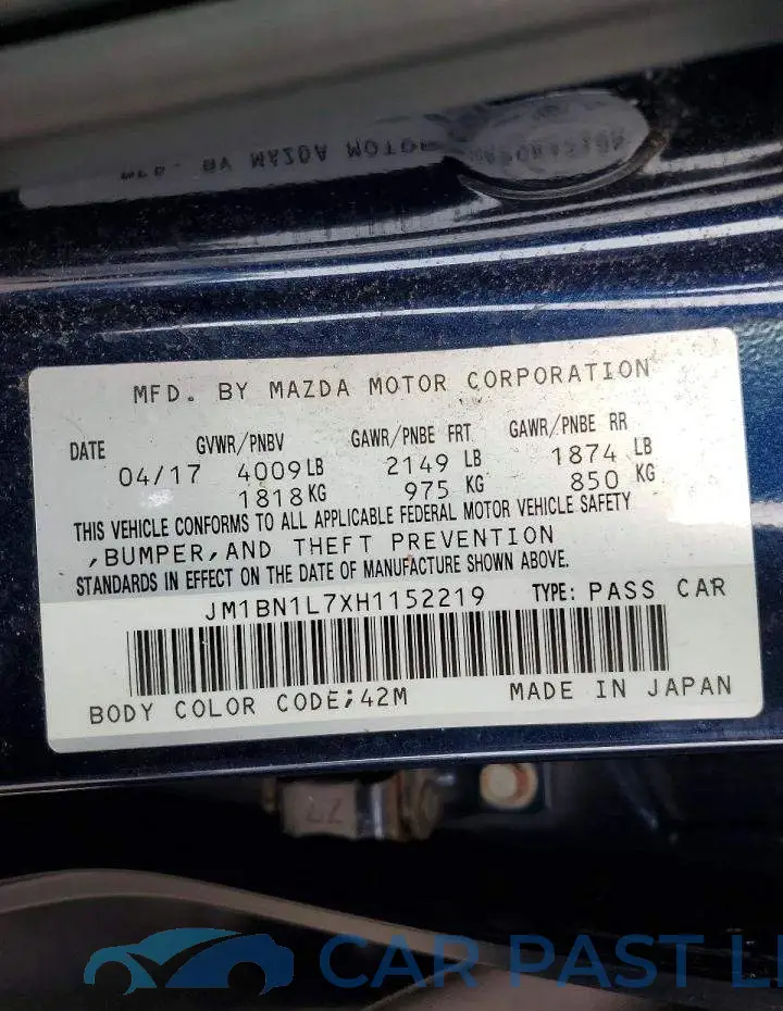 JM1BN1L7XH1152219# 13