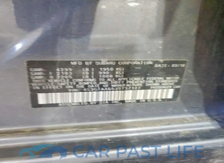 4S3GTAA65J3737127# 14