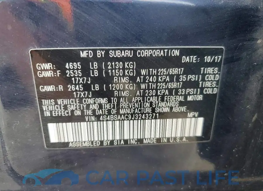 4S4BSAAC9J3243271# 13