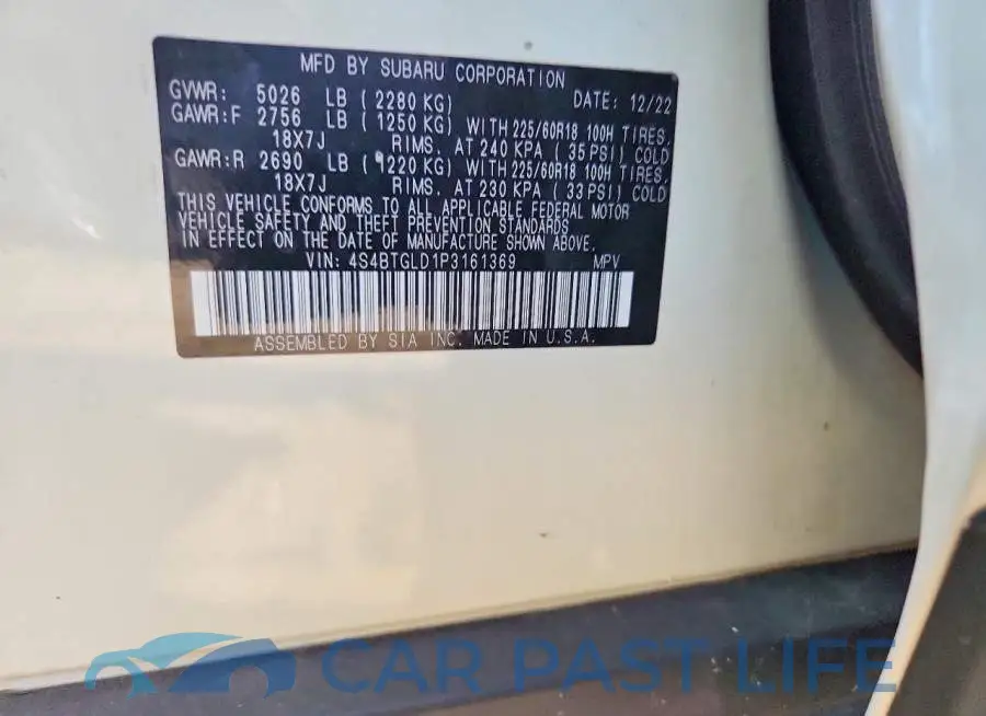 4S4BTGLD1P3161369# 14