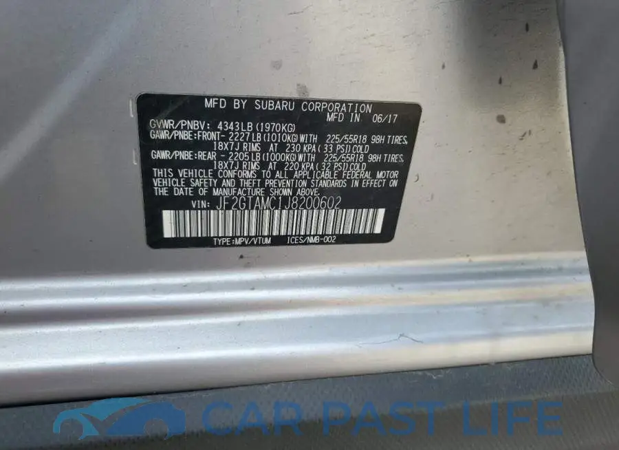 JF2GTAMC1J8200602# 12