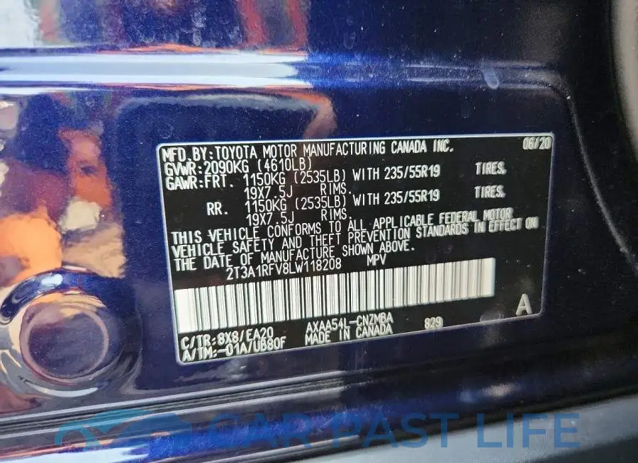 2T3A1RFV8LW118208# 13