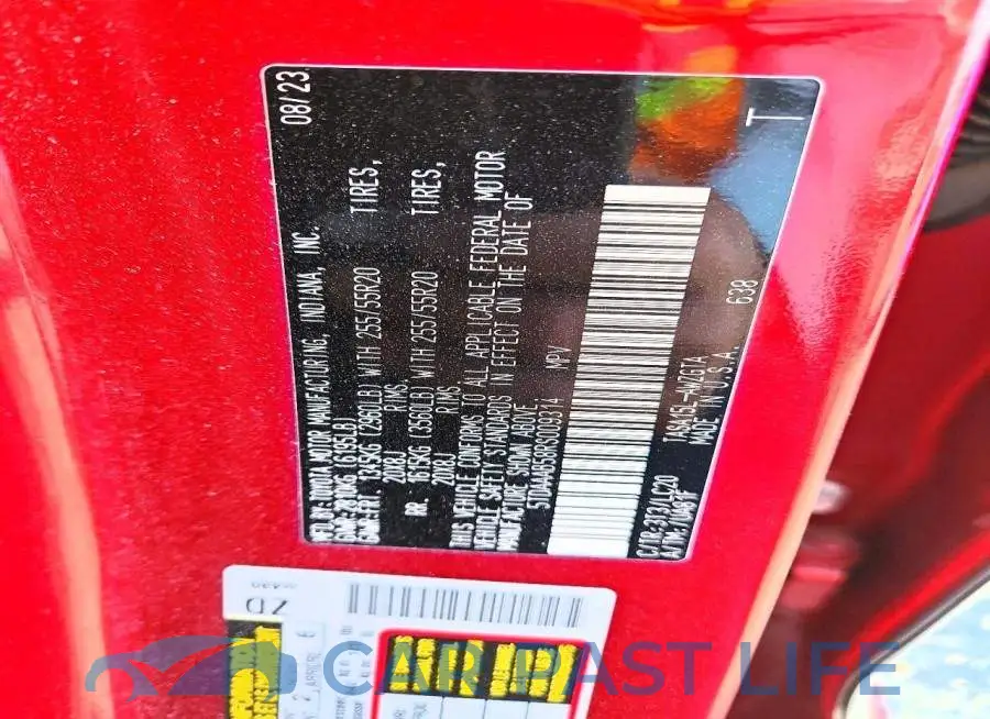 5TDAAAB58RS009314# 13
