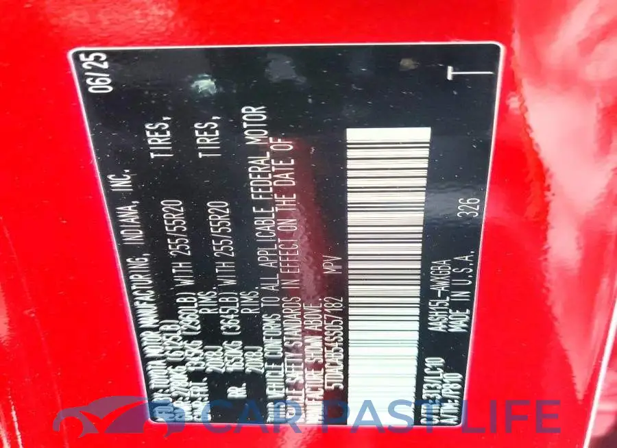 5TDACAB54SS057182# 13