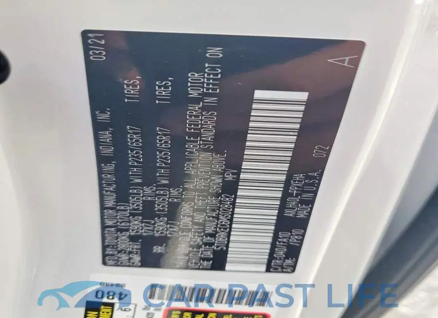 5TDBRKEC6MS028482# 13