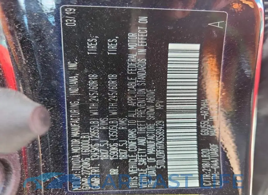5TDJZRFH7KS589429# 13