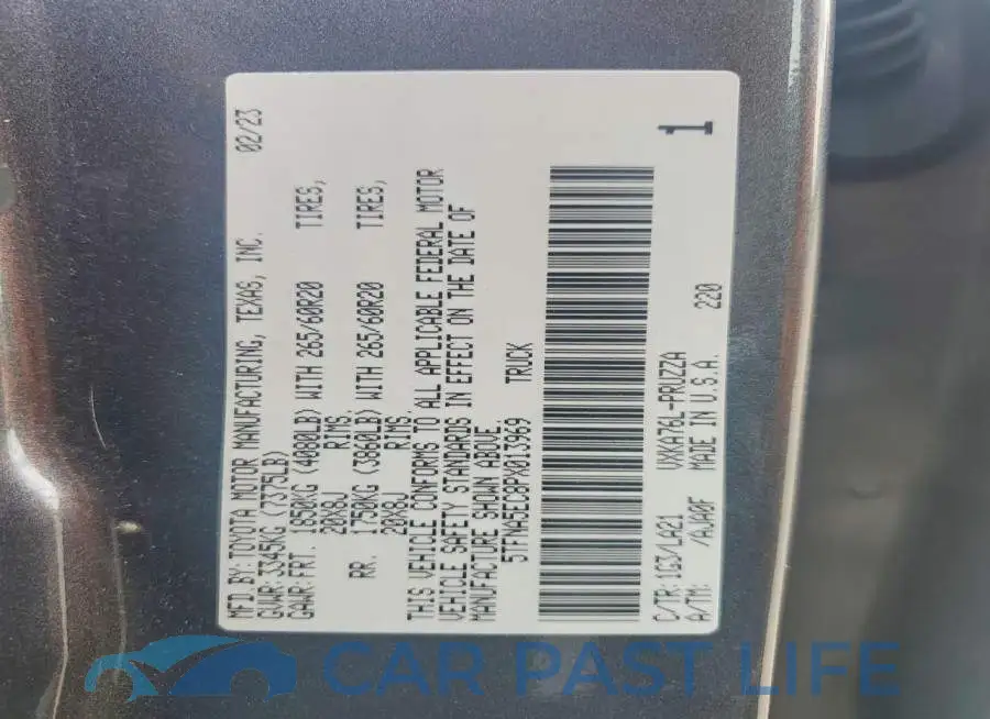 5TFNA5EC8PX013969# 13