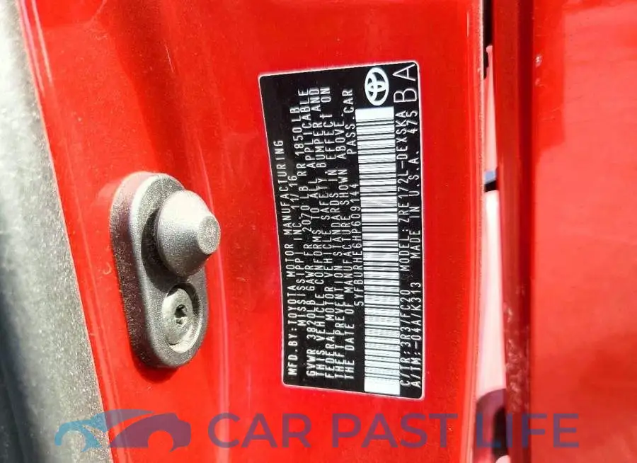 5YFBURHE6HP609144# 12