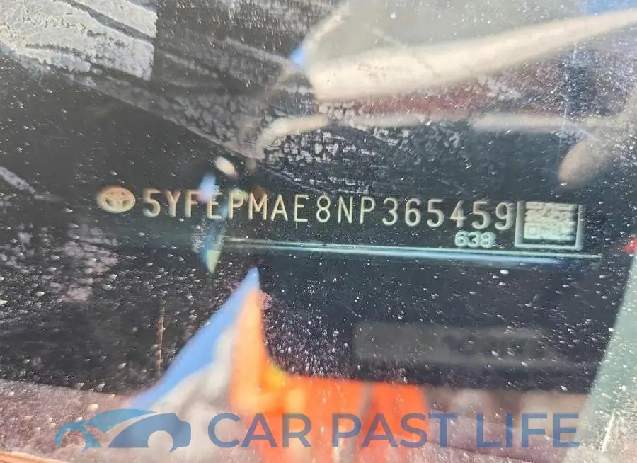 5YFEPMAE8NP365459# 12