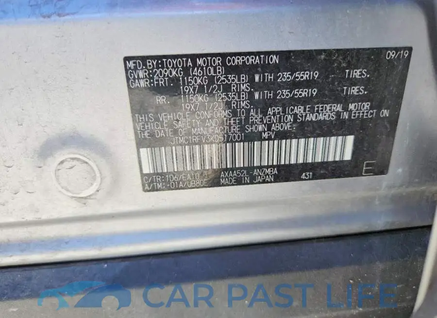 JTMC1RFV3KD517001# 13