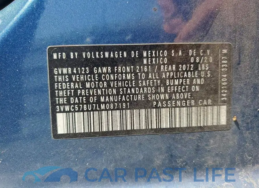 3VWC57BU7LM087191# 12