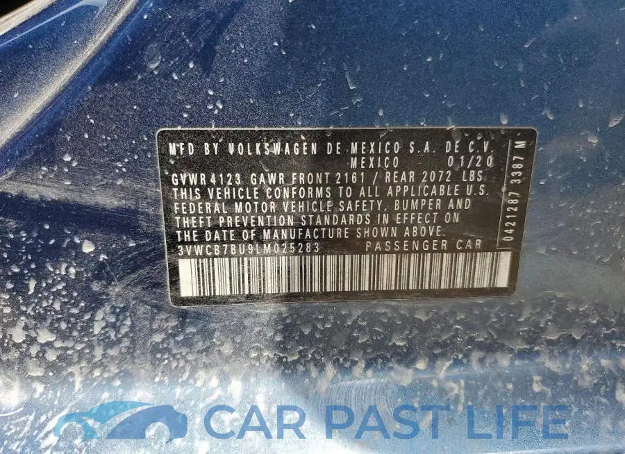 3VWCB7BU9LM025283# 12