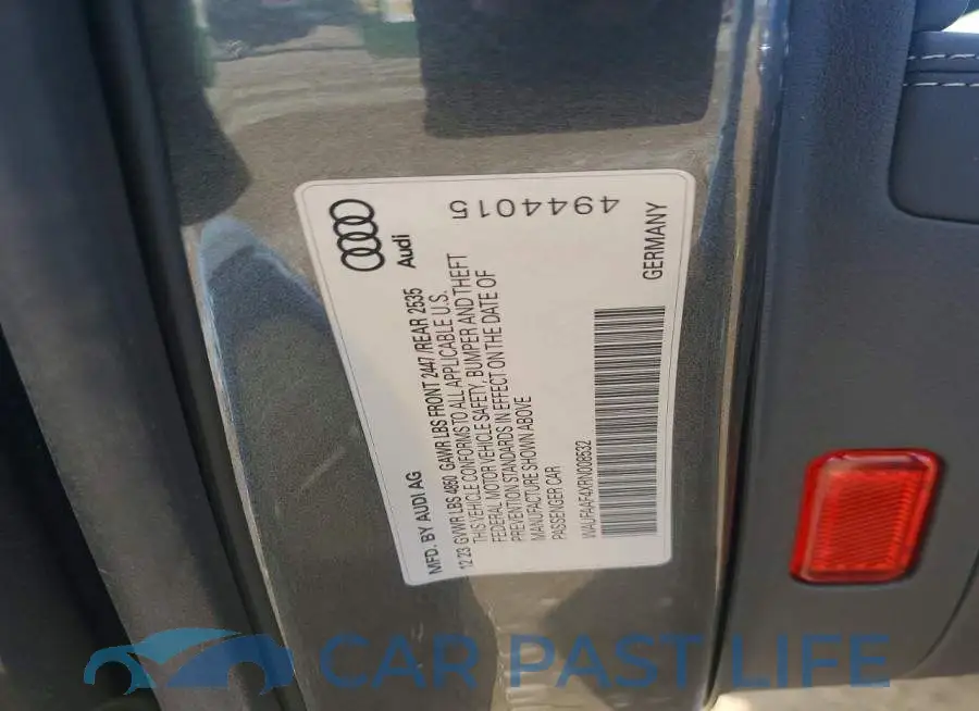 WAUFAAF4XRN008532# 12