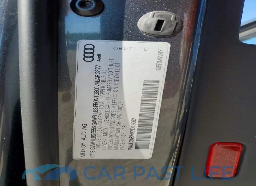 WAUL2AF24KN019062# 12