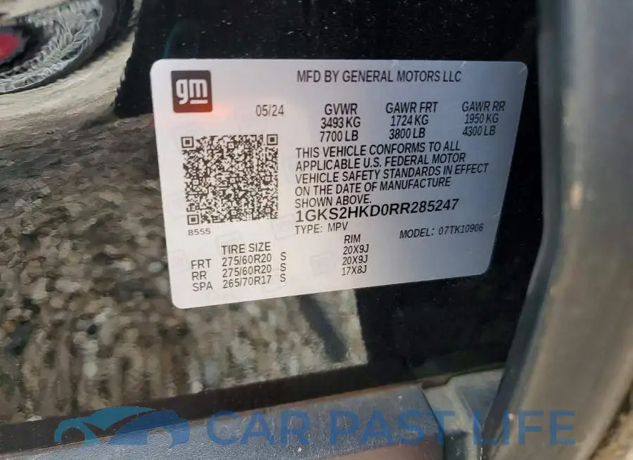1GKS2HKD0RR285247# 13