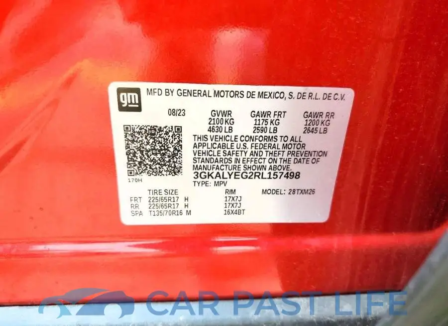3GKALYEG2RL157498# 13