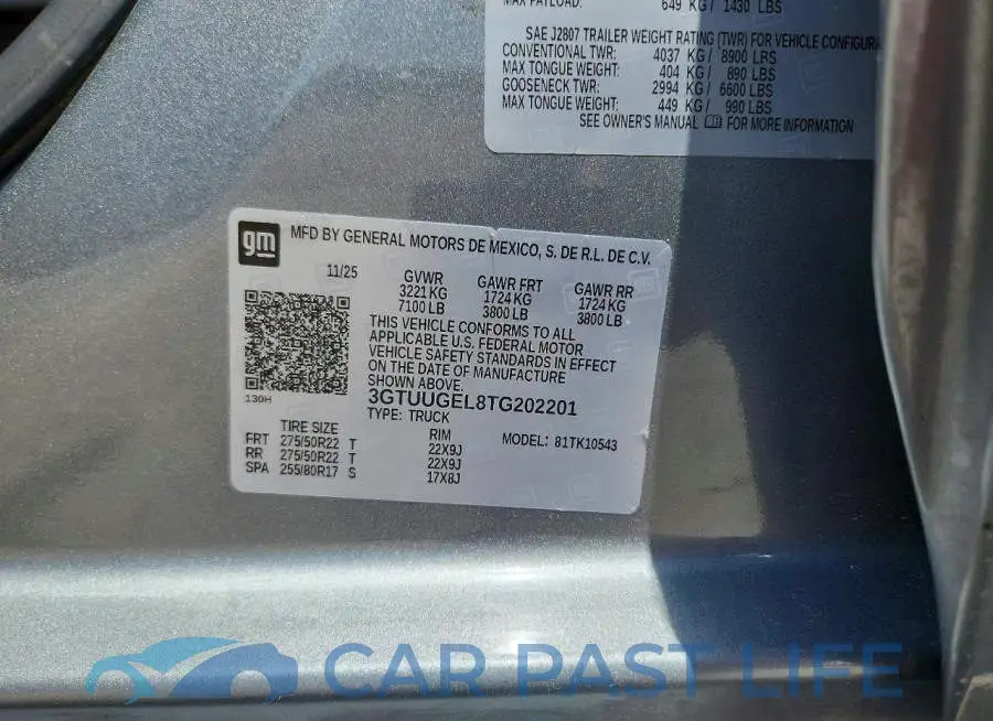 3GTUUGEL8TG202201# 12