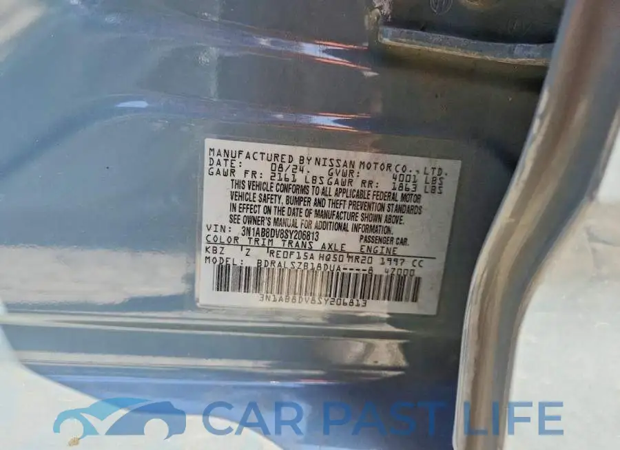 3N1AB8DV8SY206813# 12